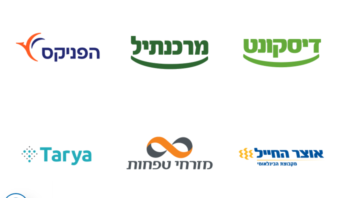 לוגואים של בנקים - הפניקס, מרכנתיל, דיסקונט, Tarya, מזרחי טפחות, אוצר החייל